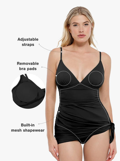 Shapewear Solid Sculpting One-Piece Swimsuit