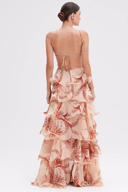 Sunset Butterfly Maxi Dress