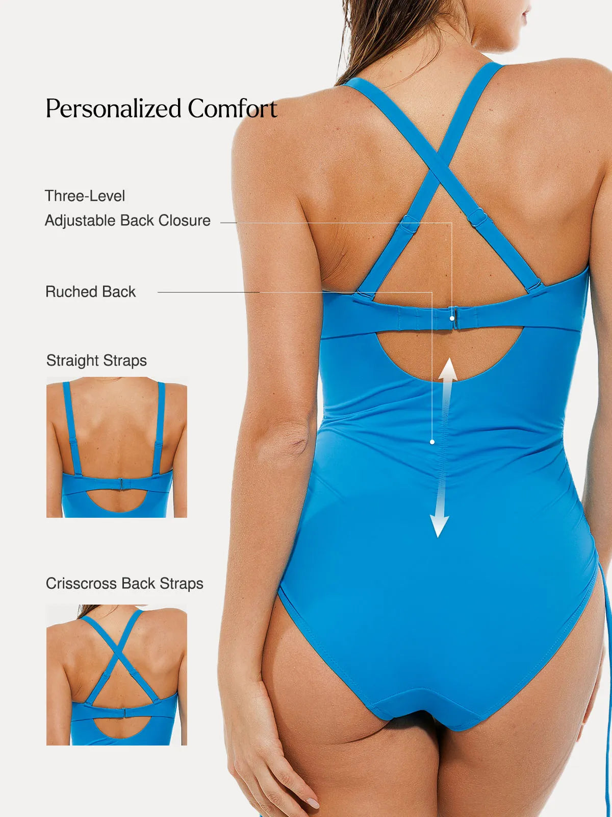 Mesh Inset Tie-Side Sculpting One-Piece Swimsuit