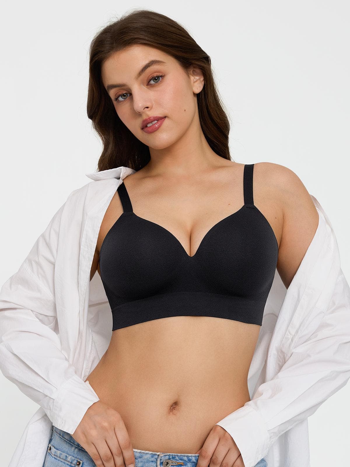 3-Pack ContourLift™ Seamless Wireless Shaping Push Up Bra Bundle