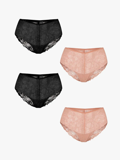4-Pack Mid-Rise Lace Brief Bundle