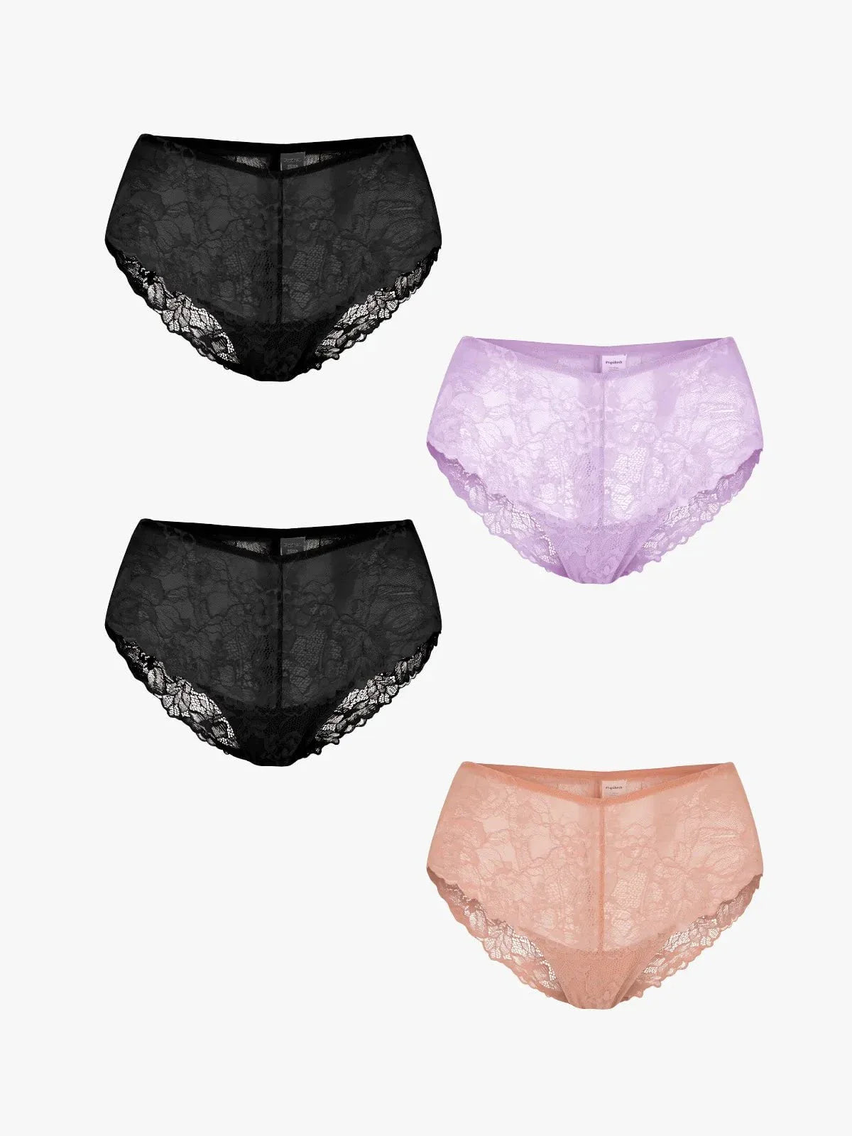 4-Pack Mid-Rise Lace Brief Bundle