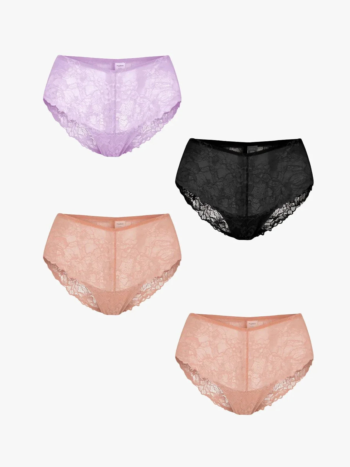 4-Pack Mid-Rise Lace Brief Bundle