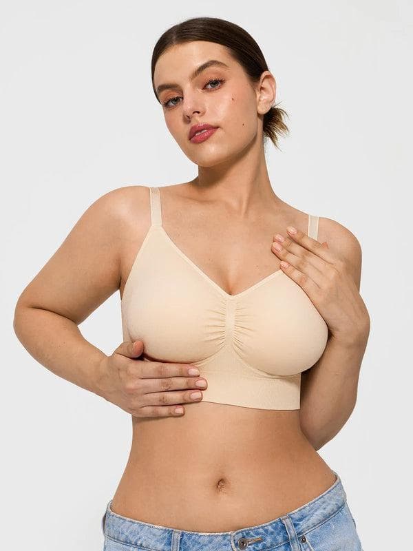 4-Pack Seamless Comfort Removable Pad Everyday Bra Bundle