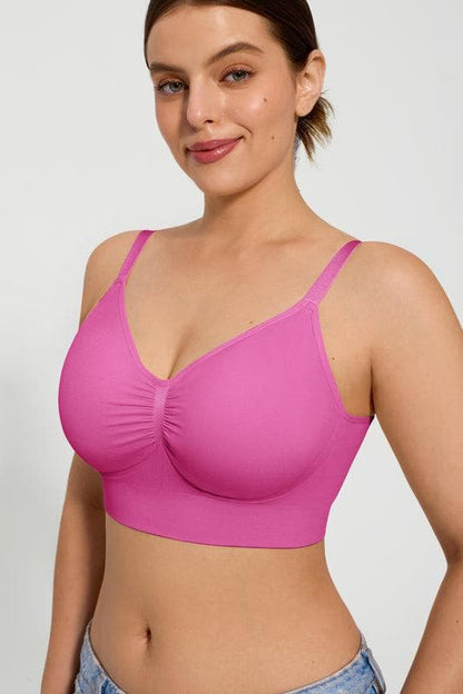 4-Pack Seamless Comfort Removable Pad Everyday Bra Bundle