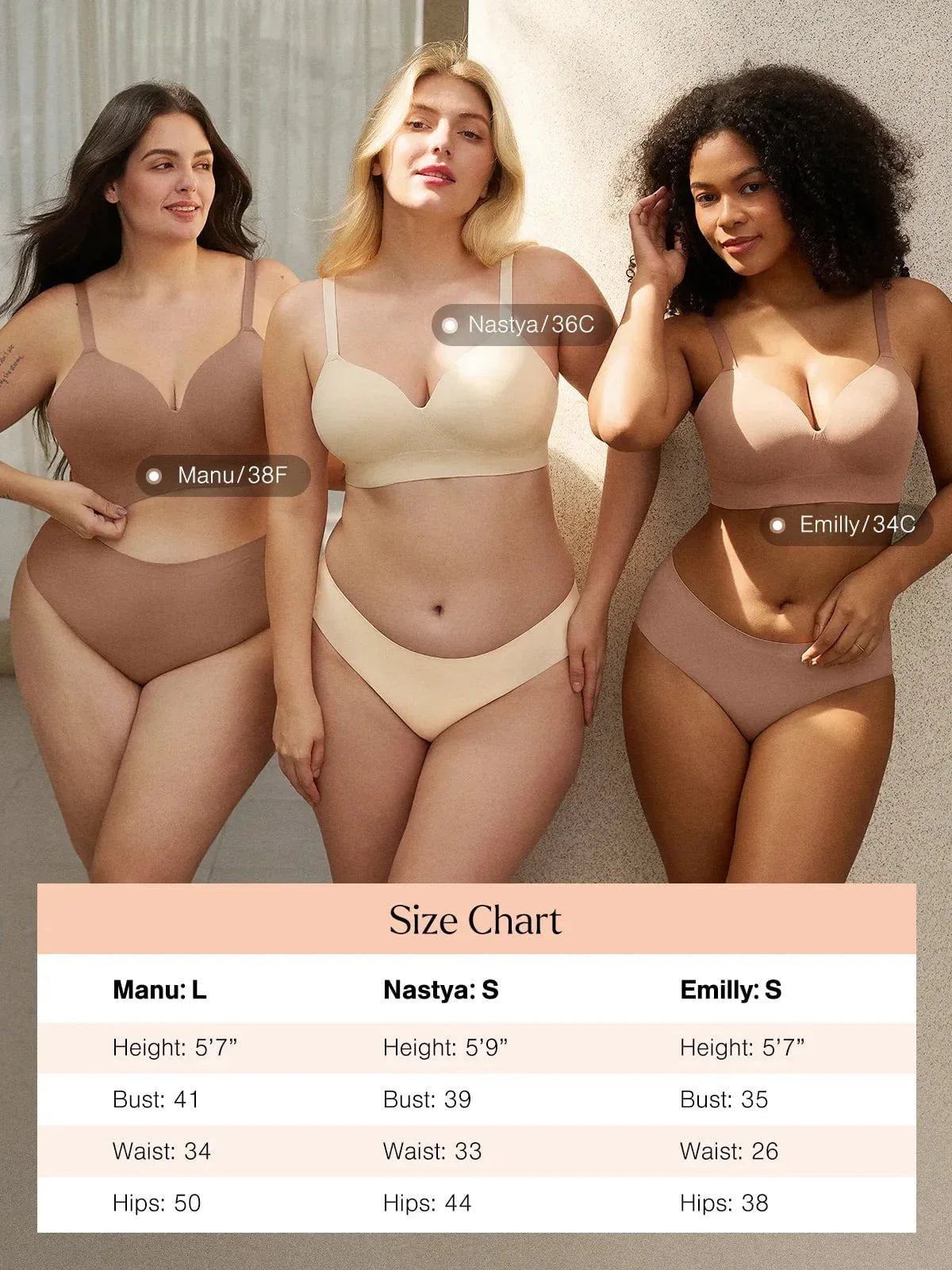 ContourLift™ Seamless Wireless Shaping Push Up Bra