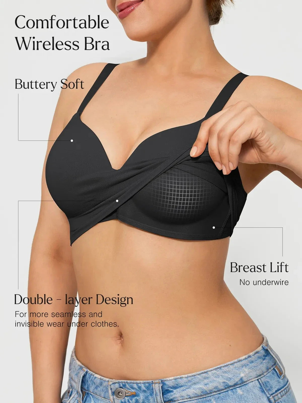 ContourLift™ Seamless Wireless Shaping Push Up Bra