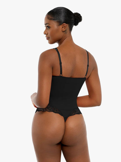 Day To Night Set Tummy Control Bodysuit Built-in Shapewear Pants