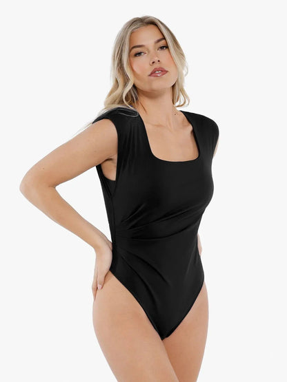 Day To Night Set Tummy Control Bodysuit Built-in Shapewear Pants