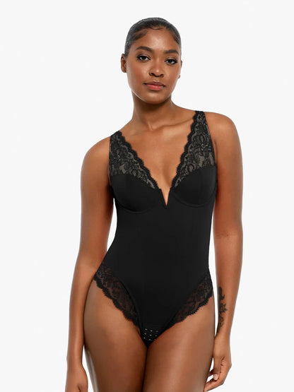 Day To Night Set Tummy Control Bodysuit Built-in Shapewear Pants
