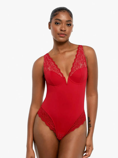 Day To Night Set Tummy Control Bodysuit Built-in Shapewear Pants