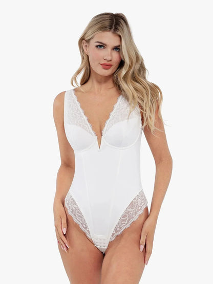 Day To Night Set Tummy Control Bodysuit Built-in Shapewear Pants