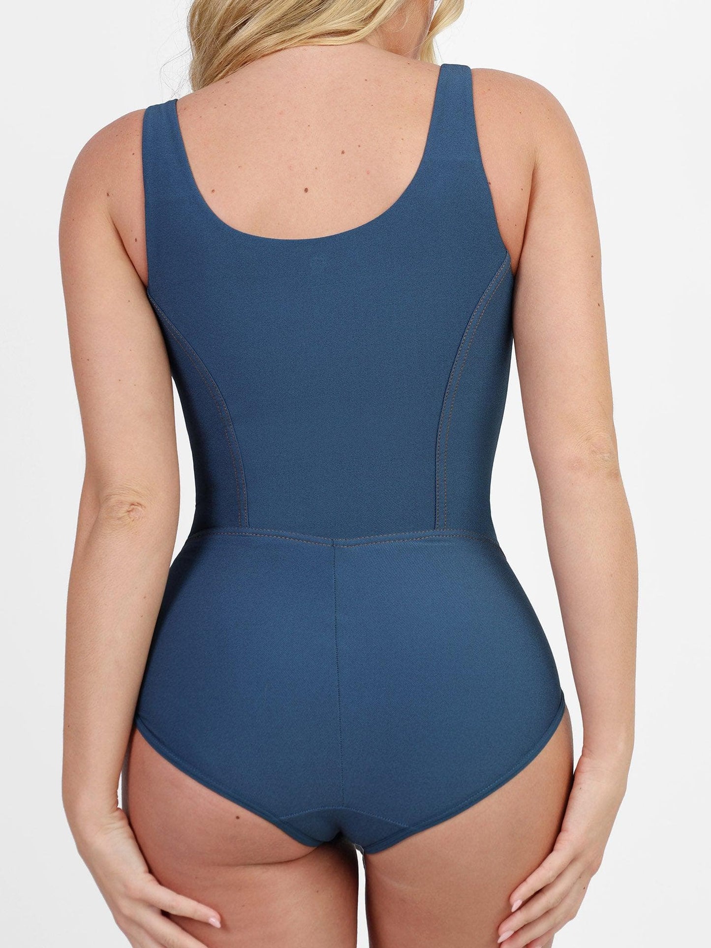 Shapewear Denim Tummy Control Corset Bodysuit For Insiders