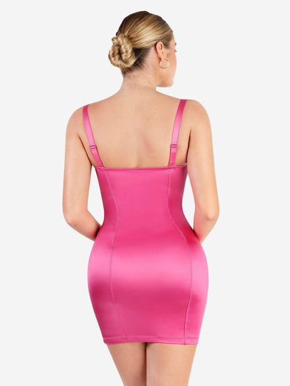 Shapewear Scuplting Satin Bustier Mini Dress For Insiders