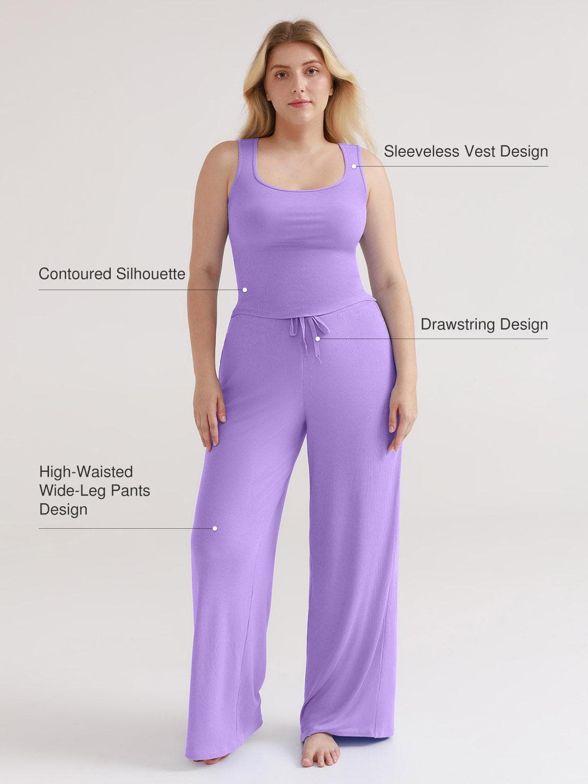 Modal Tank Top & Drawstring Pant Pajama Set