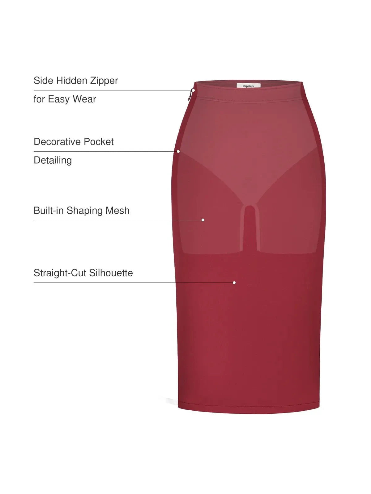 SculptEase Ponte Pencil Skirt