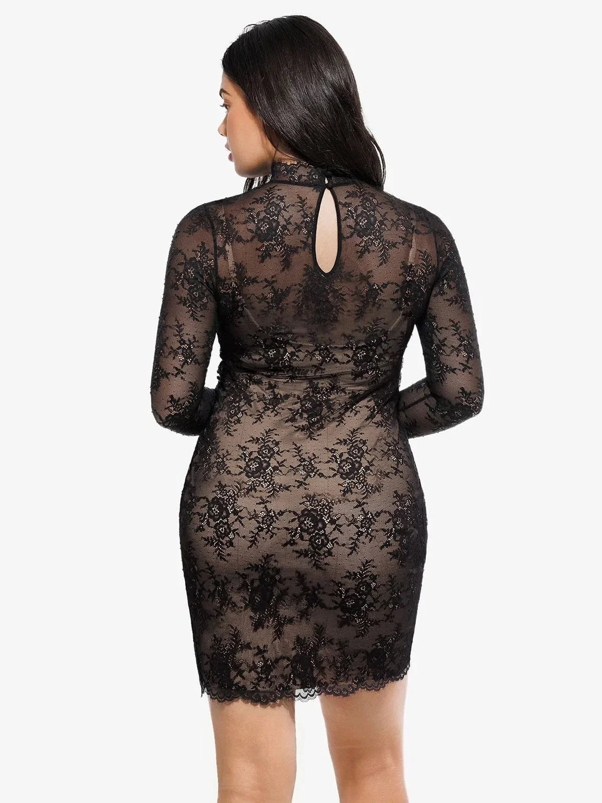 Shapewear 2-in-1 Lace Overlay Sculpting Dress