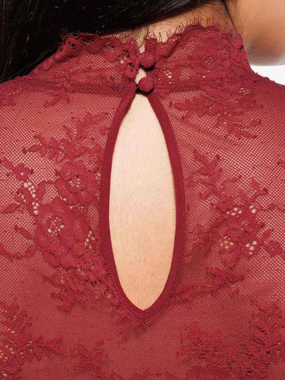 Shapewear 2-in-1 Lace Overlay Sculpting Dress