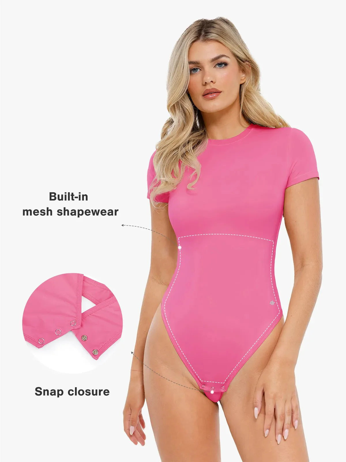 Shapewear Cloudsense Short Sleeve Crew-Neck Bodysuit