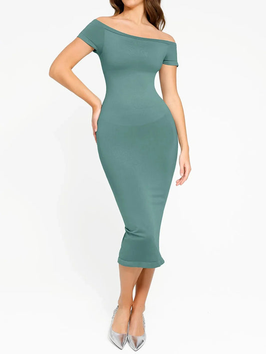 Shapewear Eco-Friendly Off Shoulder Seamless Dress