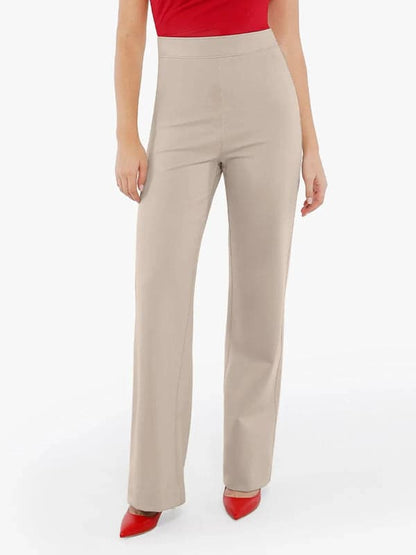 Velvet Wide-Leg Sculpting Trousers