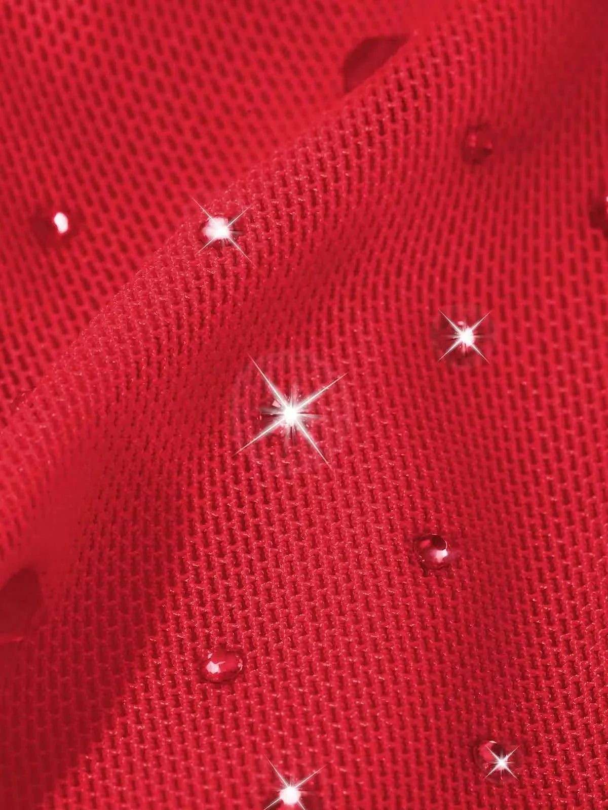 Shapewear Heat-Set Crystal Mesh Slimming Maxi Slip Dress