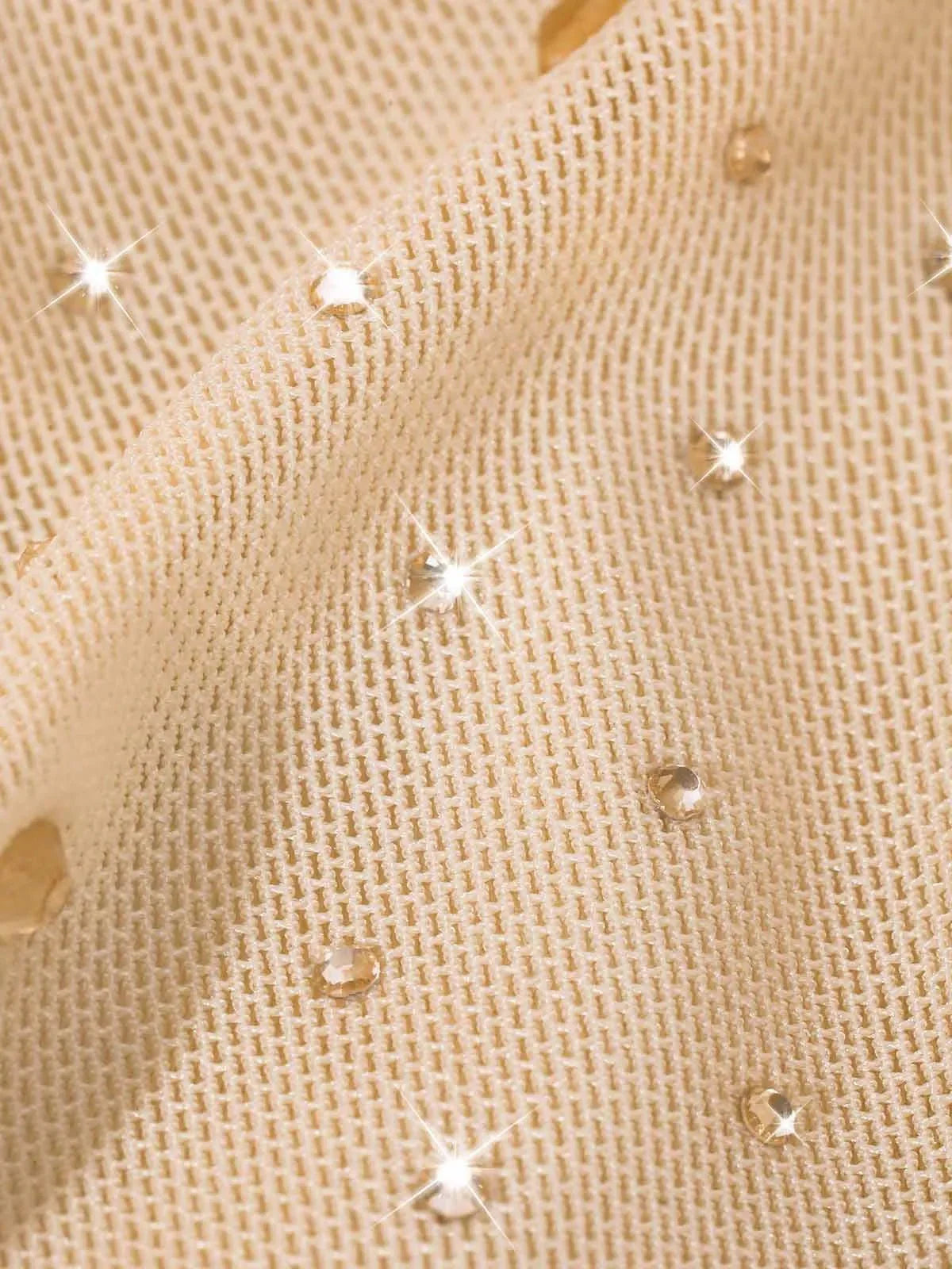 Shapewear Heat-Set Crystal Mesh Slimming Maxi Slip Dress For Insiders