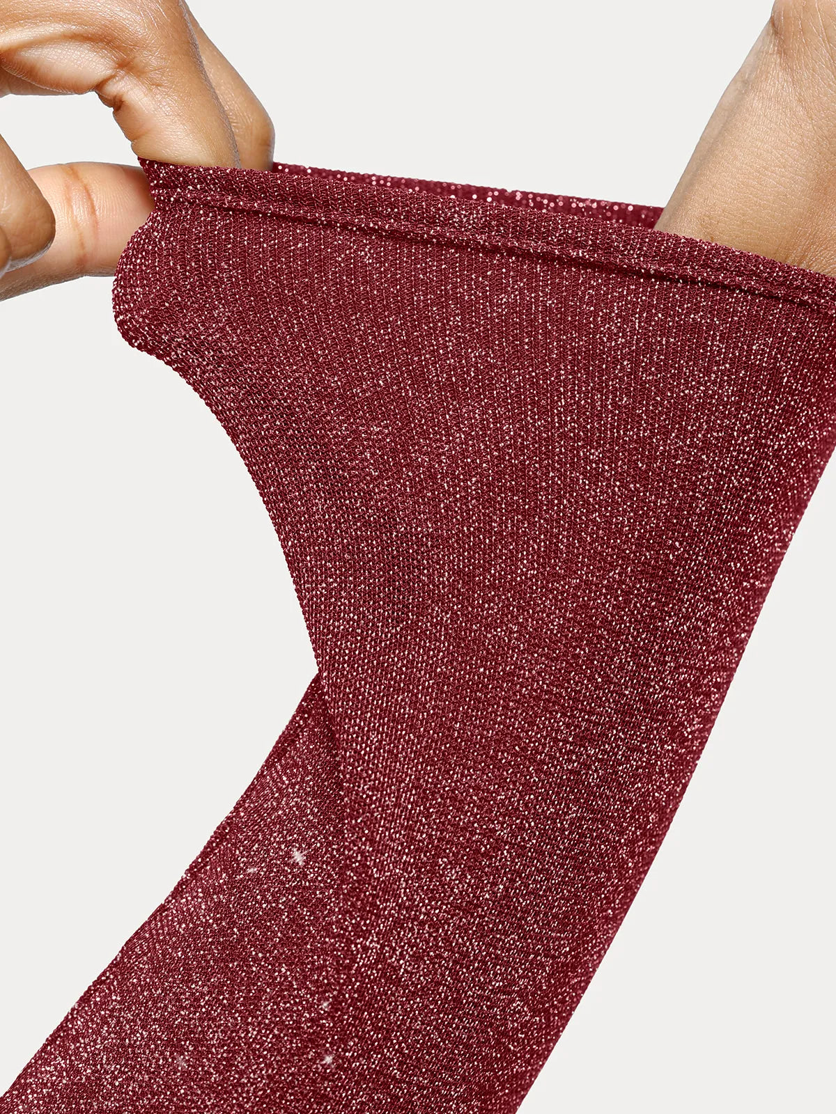 Shapewear Metallic Knit Long Sleeve Slimming Bodysuit