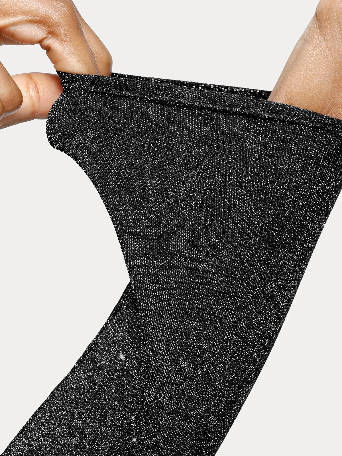 Shapewear Metallic Knit Long Sleeve Slimming Bodysuit