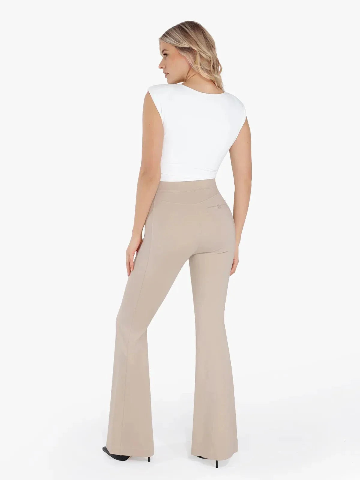 Day To Night Set Solid Sculpting Bodysuit Built-in Shapewear Pants