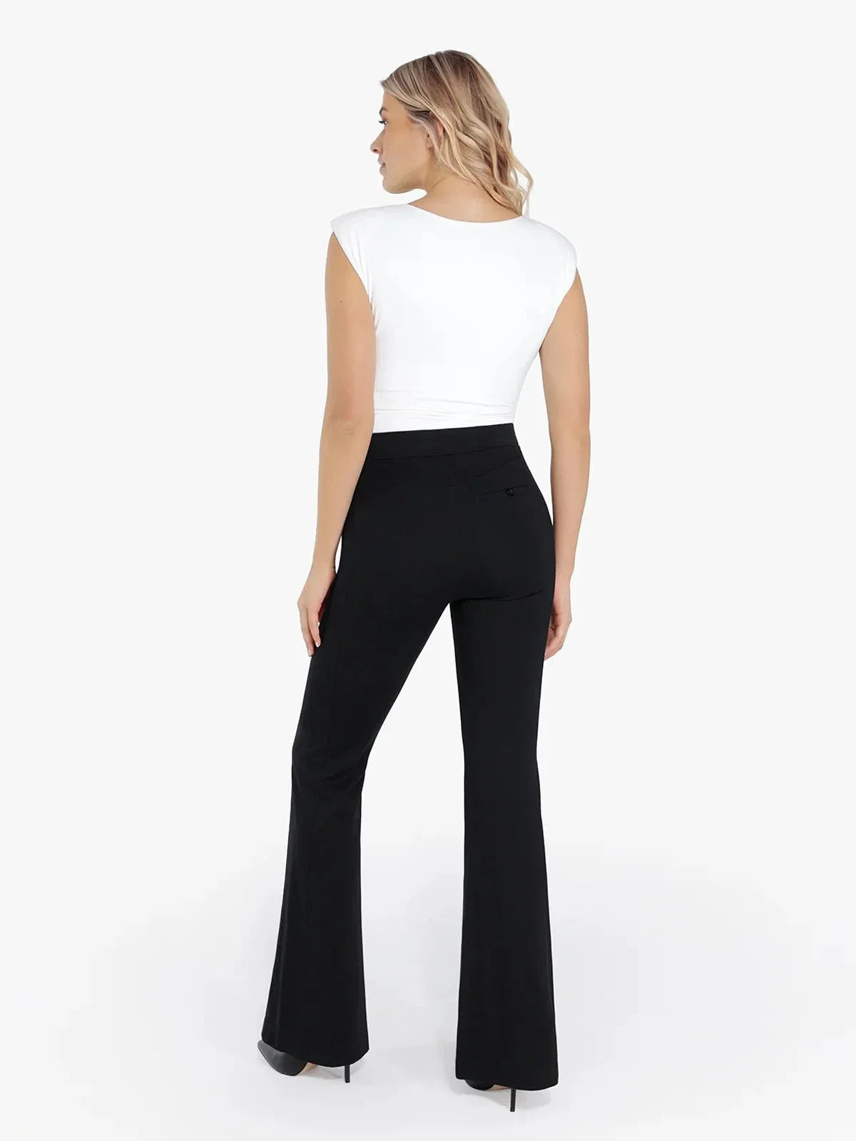 Day To Night Set Solid Sculpting Bodysuit Built-in Shapewear Pants