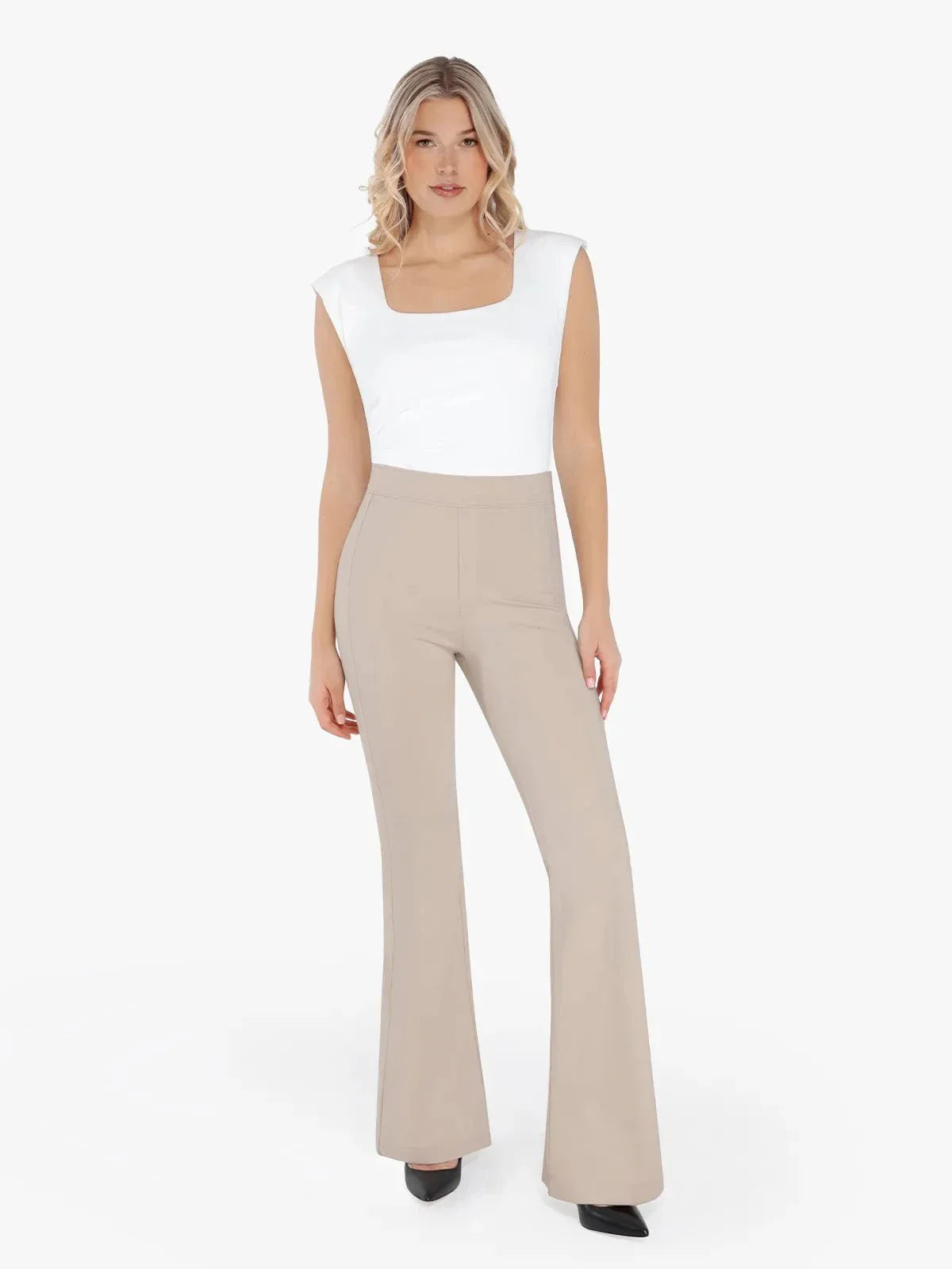 Day To Night Set Tummy Control Bodysuit Built-in Shapewear Pants