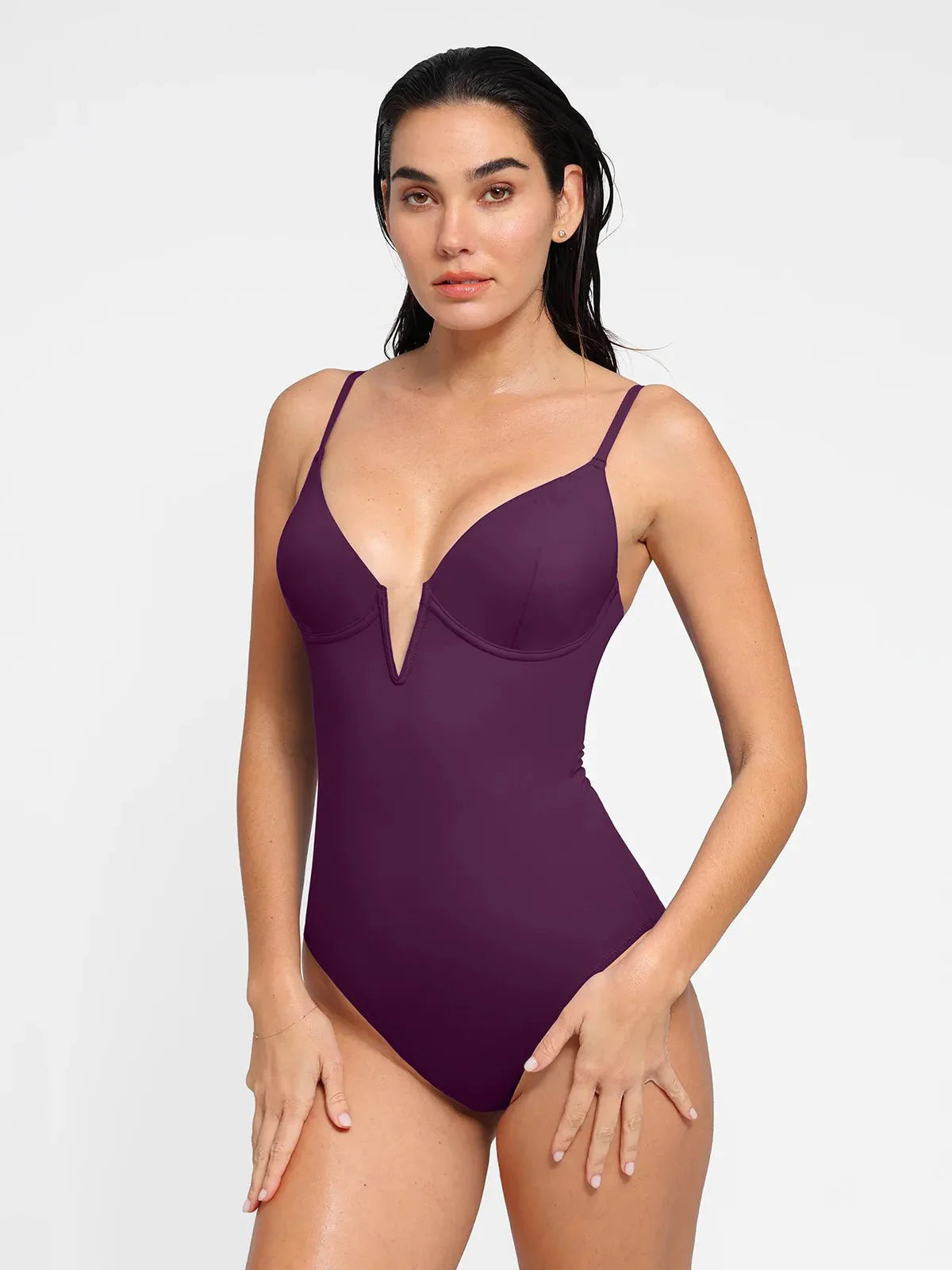 Shapewear Slimming One-Piece Swimsuit Mesh Coverup Set
