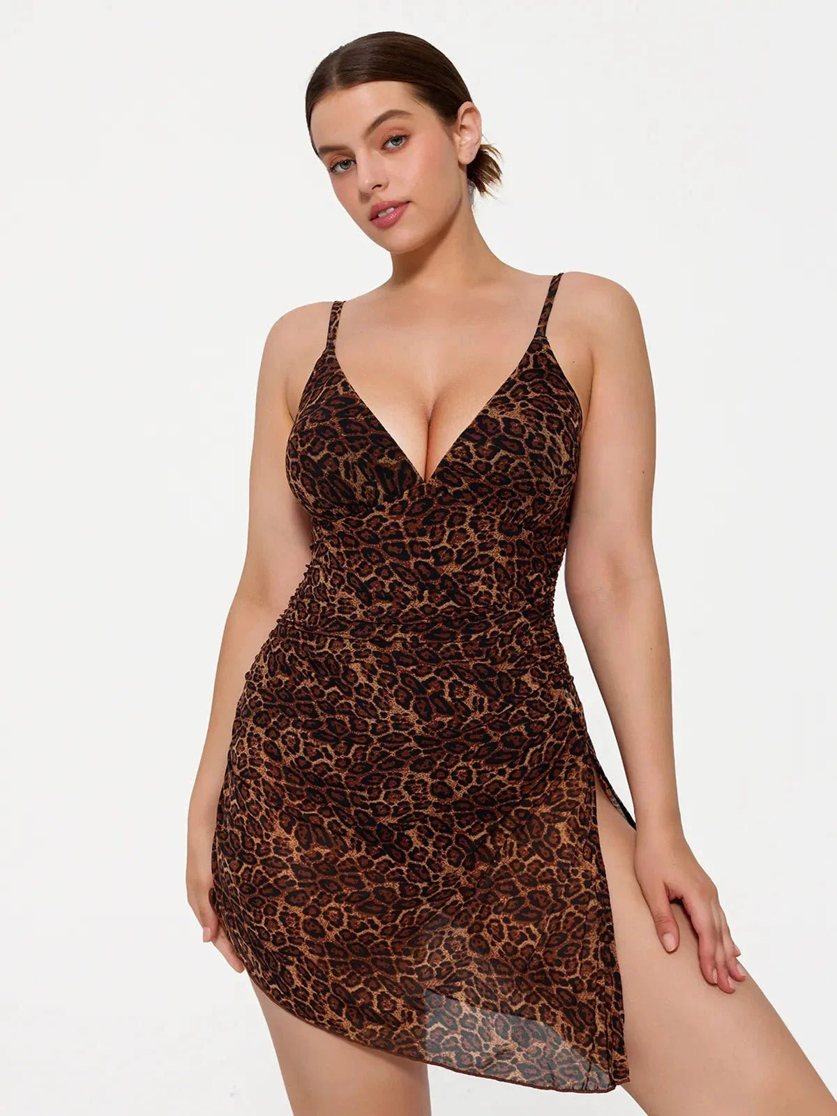 Shapewear Ruched Convertible One-Piece Swimsuit