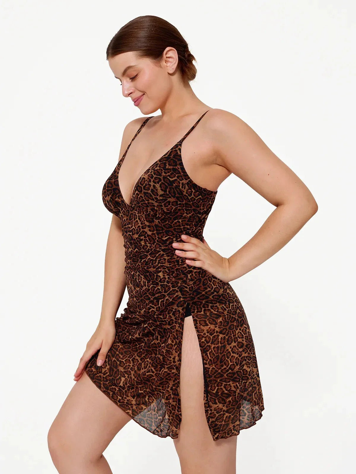 Shapewear Ruched Convertible One-Piece Swimsuit