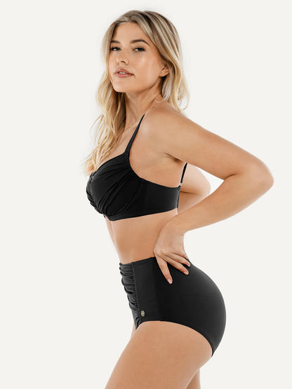 Shapewear Ruched Tummy Control Bikini Set