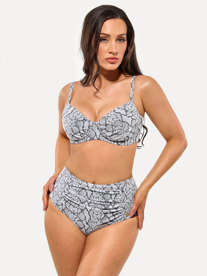 Shapewear Ruched Tummy Control Bikini Set