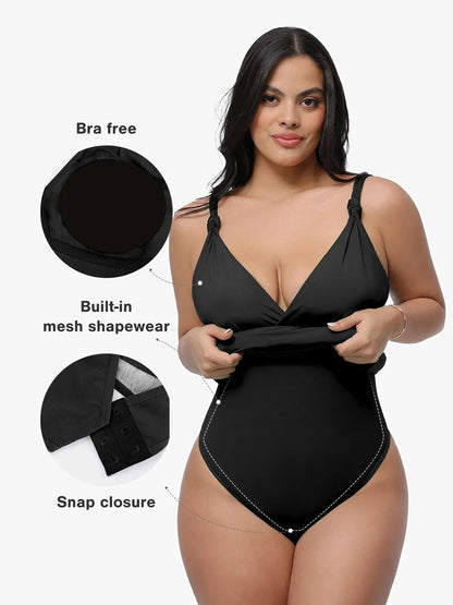 Shapewear Sculpting Side Slit Mini Dress