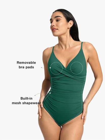 Shapewear Solid Sculpting One-Piece Swimsuit