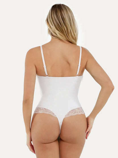 Shapewear Strappy Tummy Control Lace Inset Bodysuit
