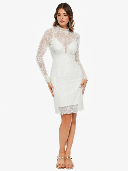 Shapewear 2-in-1 Lace Overlay Sculpting Dress