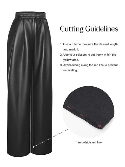 Velvet Wide-Leg Sculpting Trousers