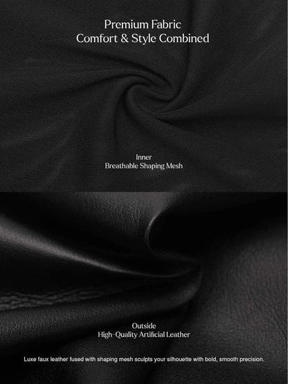 Velvet Wide-Leg Sculpting Trousers